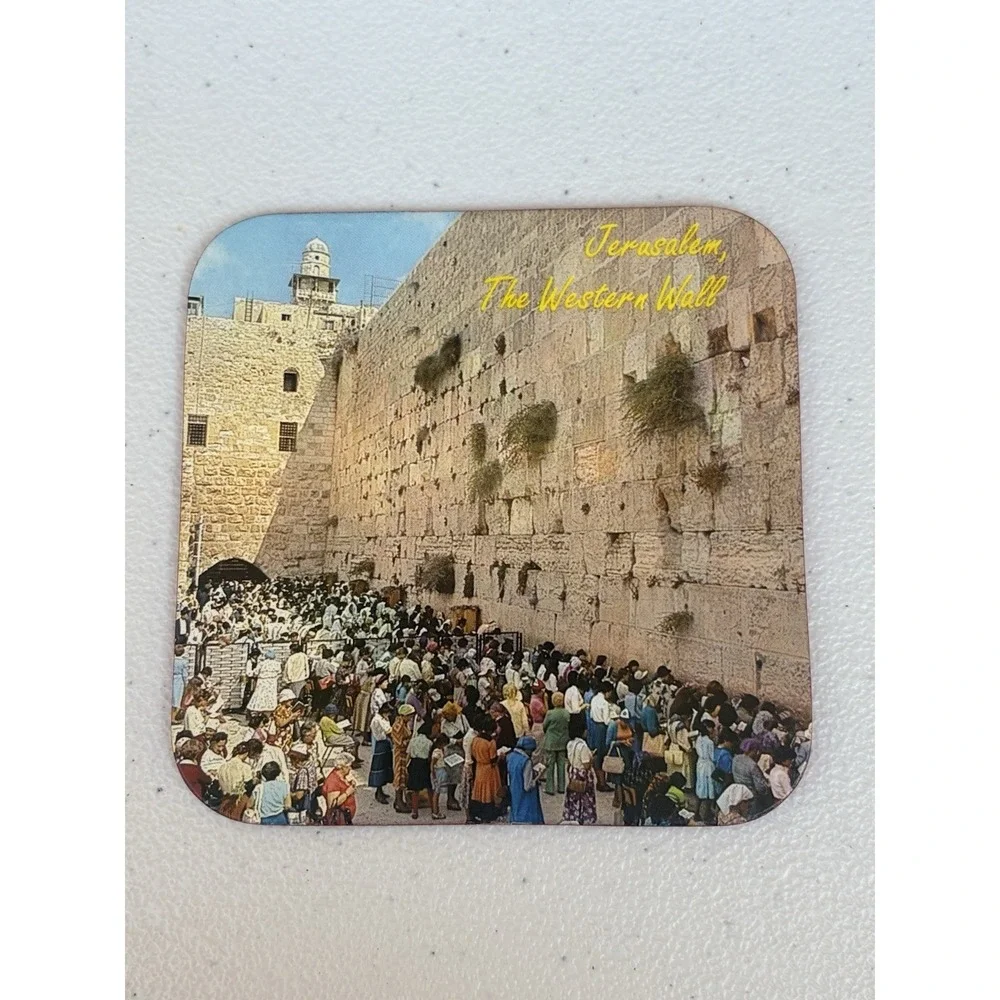 Drink Coasters‎ Jerusalem themed Set of 6 Vintage iconic historical sites 4 x 4